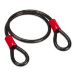 Lacat biciclete, lungime 1 metru, ⌀ 12 mm, negru, Relaxdays