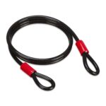 Lacat biciclete, lungime 2 metri, ⌀ 12 mm, negru, Relaxdays