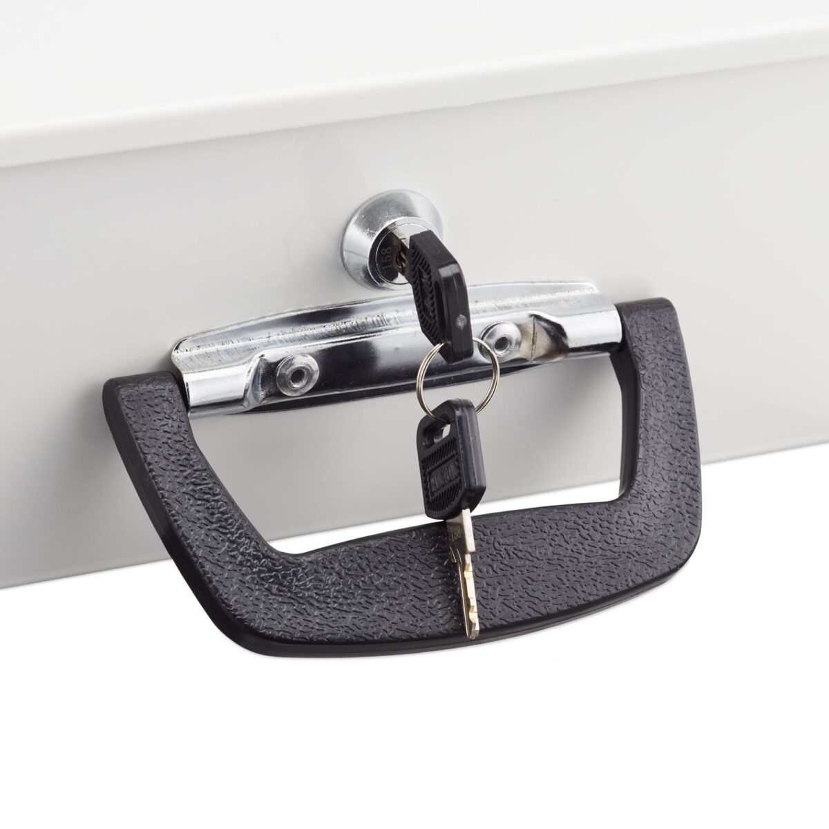Caseta valori pentru bancnote si tabla de numarare euro, 11,5 x 36 x 28,5 cm, alb - imagine 8