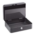 Caseta bani pentru monede si bancnote, gri, dimensiuni 9 x 25 x 18 cm - imagine 7