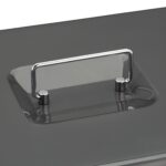 Caseta bani pentru monede si bancnote, gri, dimensiuni 9 x 25 x 18 cm - imagine 9
