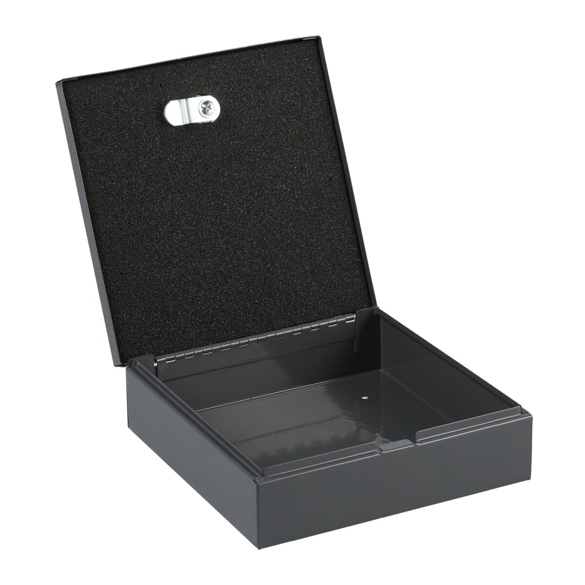 Caseta valori pentru bancnote, monede, acte, 6 x 17 x 17,5 cm, gri - imagine 7