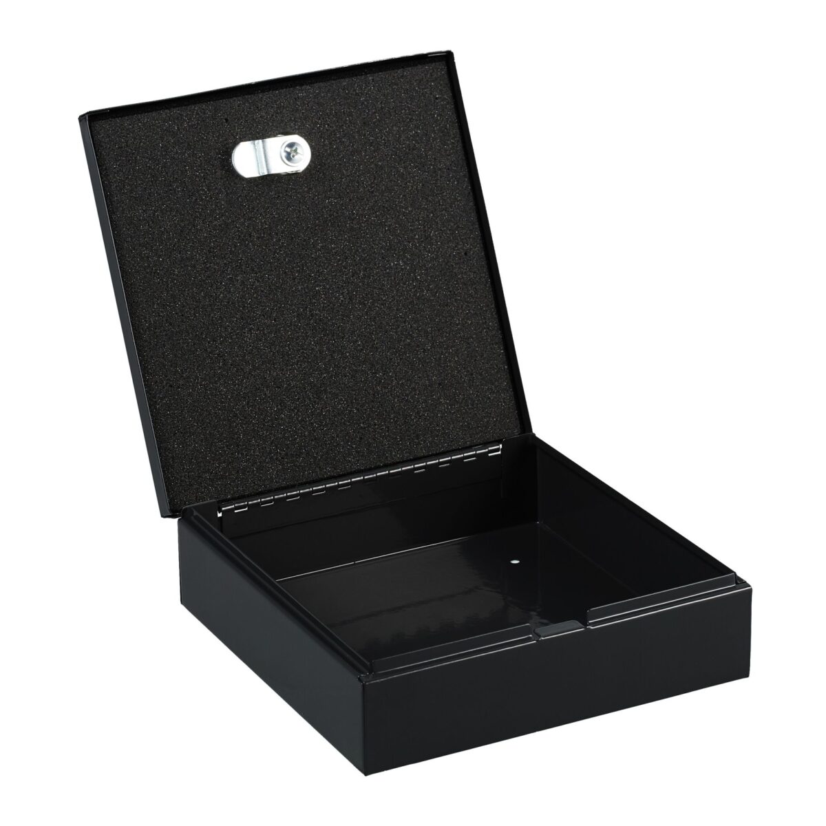 Caseta valori pentru bancnote, monede, acte, 6 x 17 x 17,5 cm, negru - imagine 7