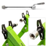 Home trainer pentru bicicleta, de interior, 6 trepte de viteza, verde, Relaxdays - imagine 5