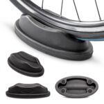 Home trainer pentru bicicleta, de interior, 6 trepte de viteza, verde, Relaxdays - imagine 2