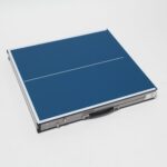 Masa de ping-pong cu echipament, 71 x 150 x 67 cm, pliabila, maner transport, Relaxdays - imagine 2