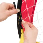 Set 2 mini porti de fotbal, portabile, husa transport, 80 x 119 x 83 cm, Relaxdays - imagine 5