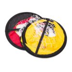 Set 2 mini porti de fotbal, portabile, husa transport, 80 x 119 x 83 cm, Relaxdays - imagine 6