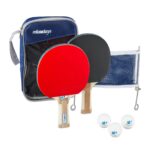Set fileu, 2 palete si 3 mingi, masa de ping-pong, geanta transport, Relaxdays