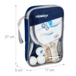 Set fileu, 2 palete si 3 mingi, masa de ping-pong, geanta transport, Relaxdays - imagine 4