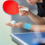 Set fileu, 2 palete si 3 mingi, masa de ping-pong, geanta transport, Relaxdays - imagine 6