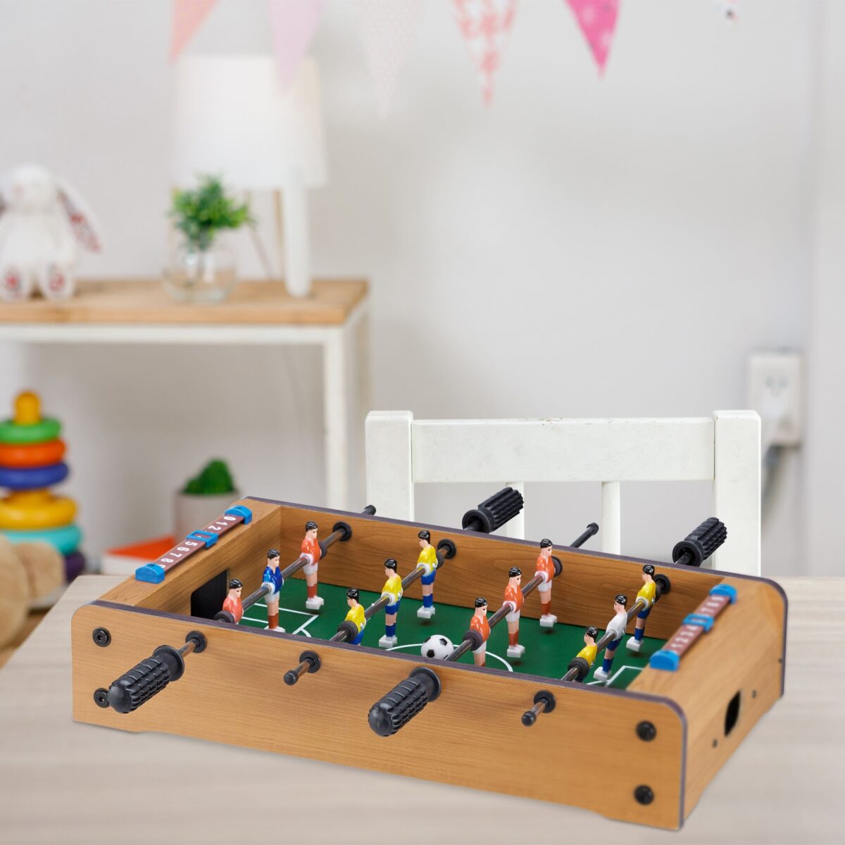 Masa de fotbal, joc pentru copii si adulti, 11 x 51 x 50 cm, Relaxdays - imagine 2