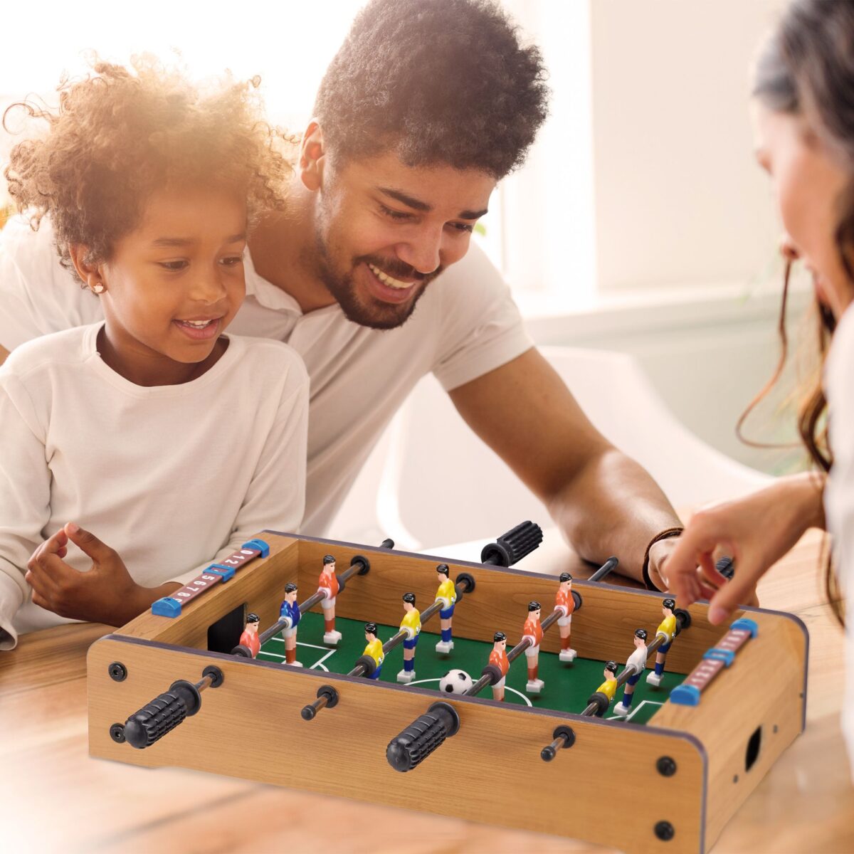 Masa de fotbal, joc pentru copii si adulti, 11 x 51 x 50 cm, Relaxdays - imagine 3