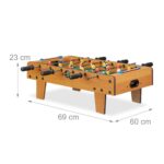 Masa de fotbal, joc pentru copii si adulti, 23 x 69 x 60 cm, Relaxdays - imagine 4