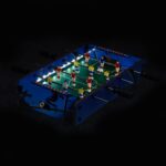 Masa de fotbal, iluminare LED, 11 x 51 x 51 cm, Relaxdays - imagine 3