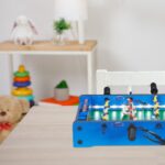 Masa de fotbal, iluminare LED, 11 x 51 x 51 cm, Relaxdays - imagine 5