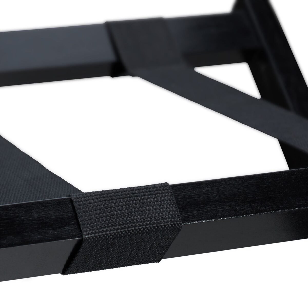Suport pentru bagaje, din lemn, pliabil, 52,5 x 66,5 x 48 cm, negru, Relaxdays - imagine 8