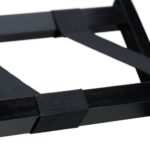 Suport pentru bagaje, din lemn, pliabil, 52,5 x 66,5 x 48 cm, negru, Relaxdays - imagine 8