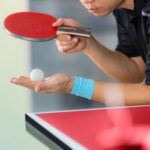 Masa de ping-pong cu echipament, 67,5 x 151 x 67,5 cm, pliabila, maner transport, Relaxdays - imagine 3