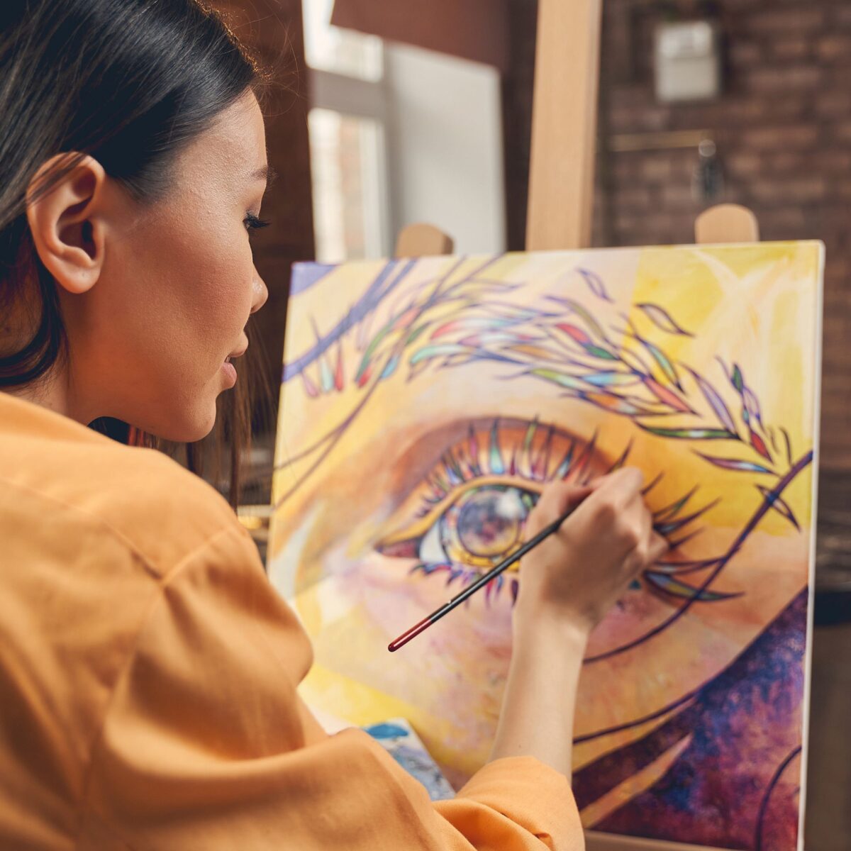 Sevalet din lemn, reglabil, pliabil, 40 x 67 cm, maro - imagine 7