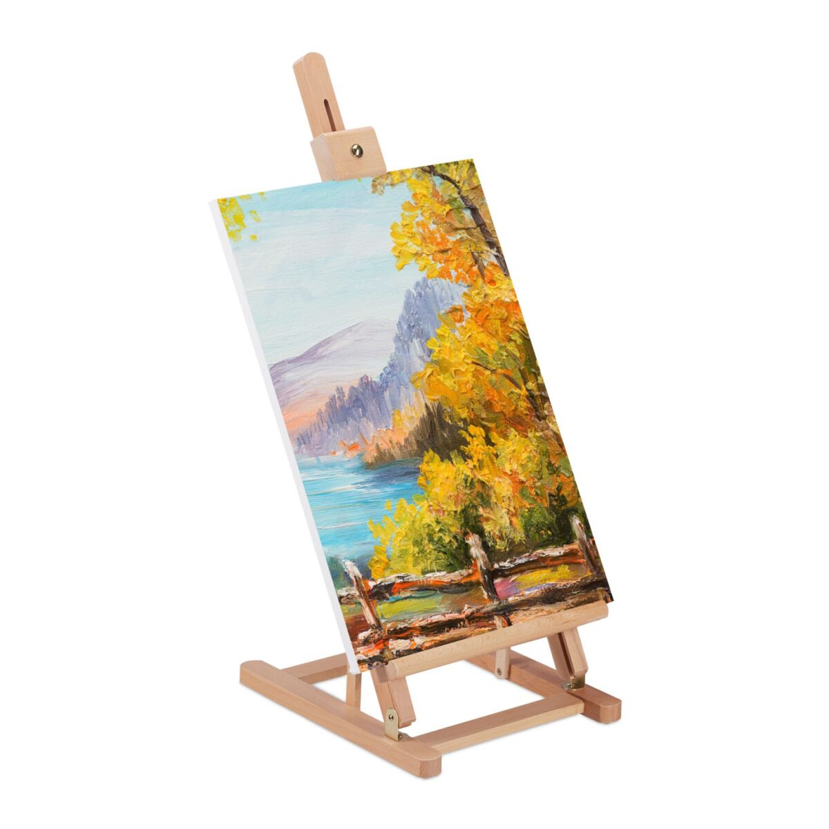 Sevalet din lemn, reglabil, potrivt pentru panza A3/A2, 11 - 57 cm - imagine 3