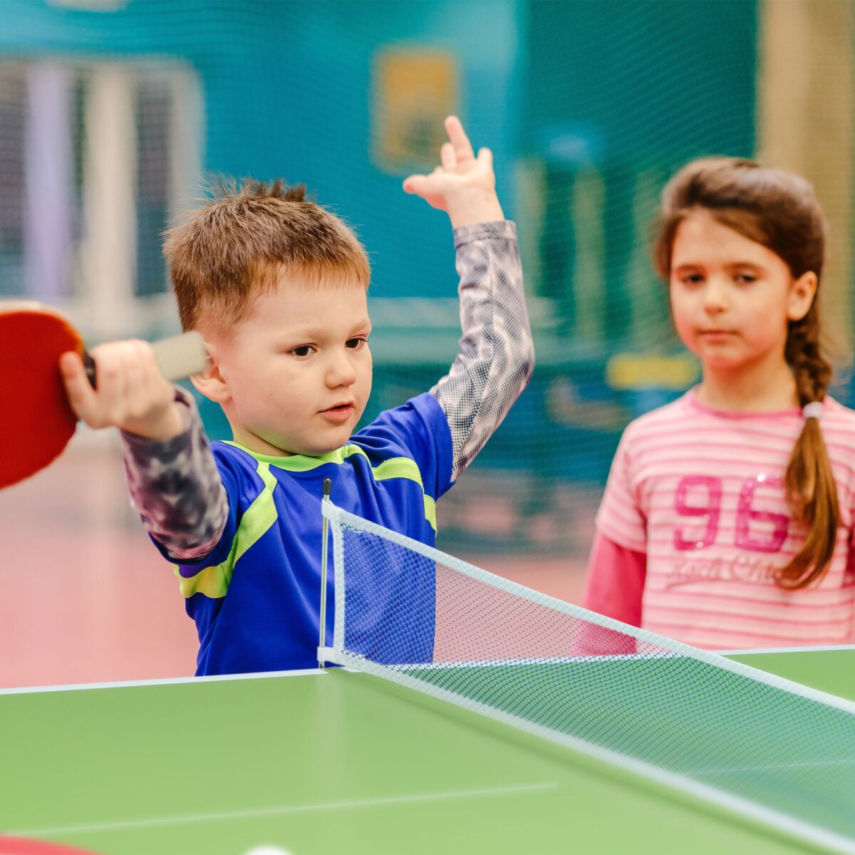 Masa de ping-pong cu echipament, 70 x 70 x 150 cm, pliabila, maner transport, verde, Relaxdays - imagine 5