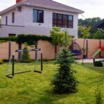 Set 2 porti de fotbal, cu plasa, 110 x 150 x 75 cm, negru, Relaxdays, - imagine 3