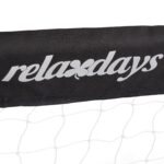 Set 2 porti de fotbal, cu plasa, 110 x 150 x 75 cm, negru, Relaxdays, - imagine 6