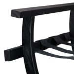 Suport pentru bagaje, din lemn, pliabil, 75 x 60 x 41 cm, negru, Relaxdays - imagine 5