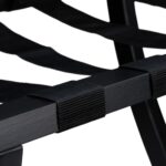 Suport pentru bagaje, din lemn, pliabil, 75 x 60 x 41 cm, negru, Relaxdays - imagine 7