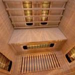 Sauna din lemn cu infrarosu Nyborg, 2 persoane, 30°C pana la 60°C, 120 x 105 x 190 cm - imagine 7