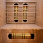 Sauna din lemn cu infrarosu Nyborg, 2 persoane, 30°C pana la 60°C, 120 x 105 x 190 cm - imagine 8