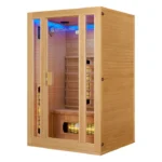 Sauna din lemn cu infrarosu Nyborg, 2 persoane, 30°C pana la 60°C, 120 x 105 x 190 cm - imagine 3