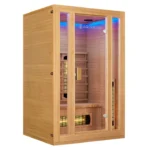 Sauna din lemn cu infrarosu Nyborg, 2 persoane, 30°C pana la 60°C, 120 x 105 x 190 cm - imagine 5
