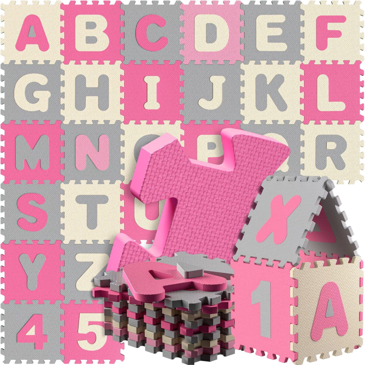 Covor pentru protectie pardoseala, Puzzle, 36 bucati, dimensiuni 30 x 30 cm - imagine 2