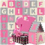 Covor pentru protectie pardoseala, Puzzle, 36 bucati, dimensiuni 30 x 30 cm