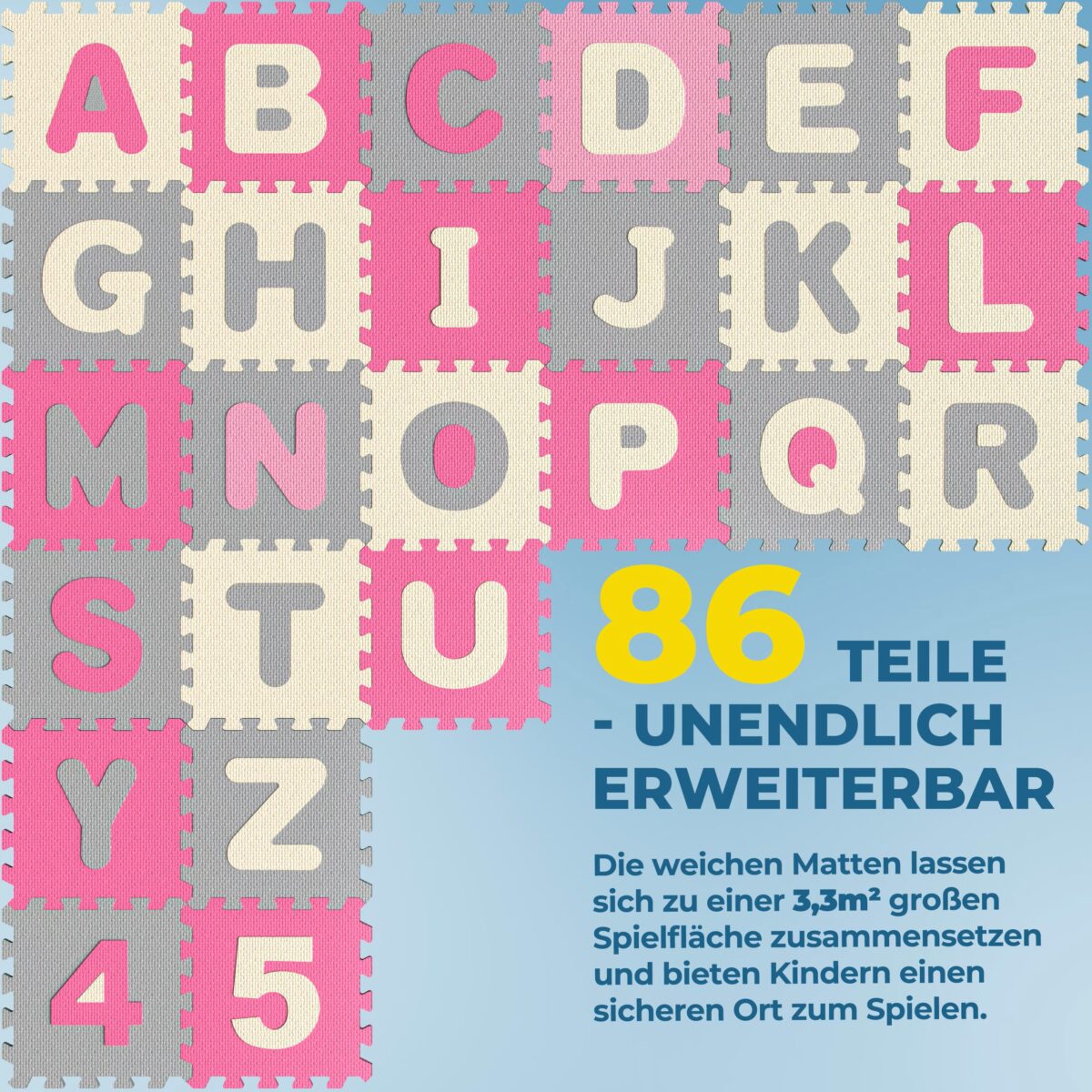 Covor pentru protectie pardoseala, Puzzle, 36 bucati, dimensiuni 30 x 30 cm - imagine 7