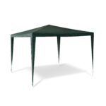 Cort Pavilion, verde inchis, 2.5m x 3m x 3m, Relaxdays
