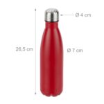 Sticla termica pentru antrenament sau drumetii, din otel inoxidabil, 500 ml, rosu - imagine 3