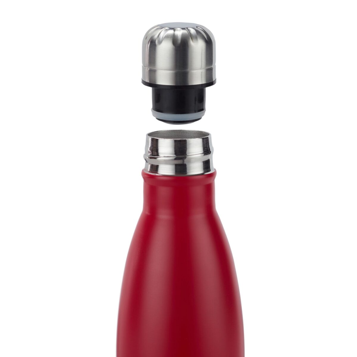 Sticla termica pentru antrenament sau drumetii, din otel inoxidabil, 500 ml, rosu - imagine 5