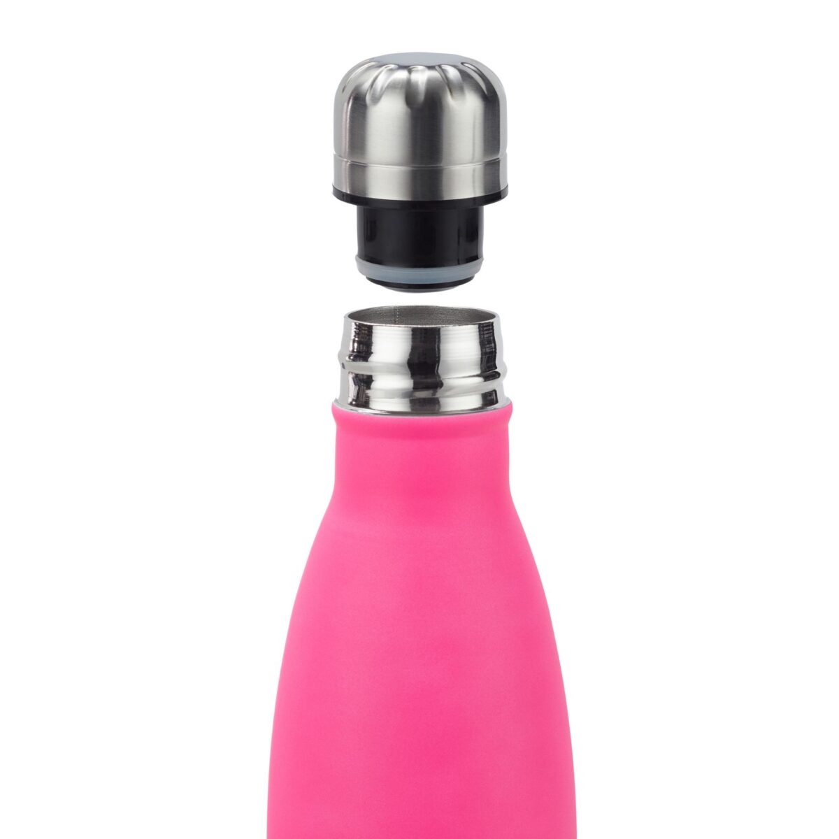 Sticla termica pentru antrenament sau drumetii, din otel inoxidabil, 500 ml, roz - imagine 4
