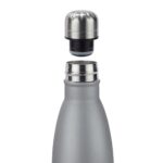 Sticla termica pentru antrenament sau drumetii, din otel inoxidabil, 500 ml, gri - imagine 4