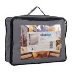 Copertina/prelata patrata, dimensiuni 4X4m, protectie UV 30+, gri, Relaxdays - imagine 10