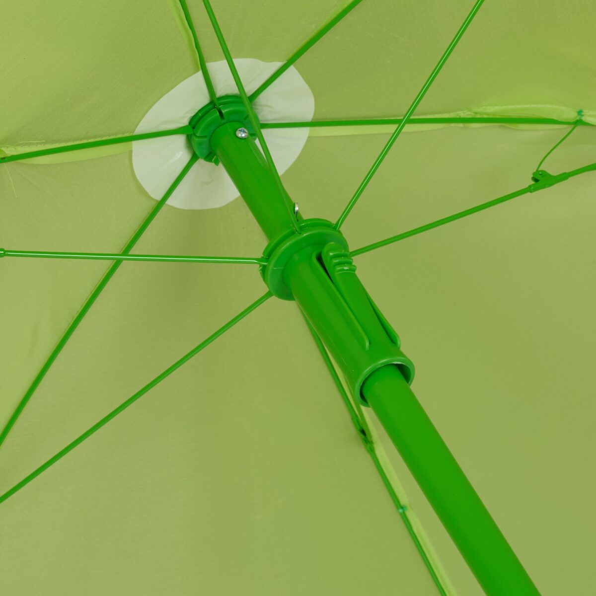 Mobilier exterior pentru copii, masa cu scaune si umbrela, model broasca, verde, Relaxdays - imagine 9