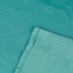 Set 2 draperii Black-out, Relaxdays, turcoaz, poliester, 245 x 135 cm - imagine 9