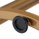 Masuta de cafea, design elegant stil marmura, alb, auriu, 51x41x41cm, Relaxdays - imagine 5