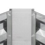 Pat de flori, bordura metalica zincata inaltata, silver, 30 x 120 x 90 cm, Kraftpunkt - imagine 2