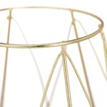 Suport lumanare, fabricat din fier si sticla, auriu, dimensiuni 14 x 14 cm, Relaxdays - imagine 7