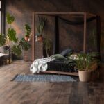 Covor lucrat manual din bumbac si piele, 80 x 200 cm, Relaxdays - imagine 5
