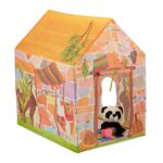 Cort de joaca pentru copii, design sud-american, 103 x 74 x 96 cm, Relaxdays